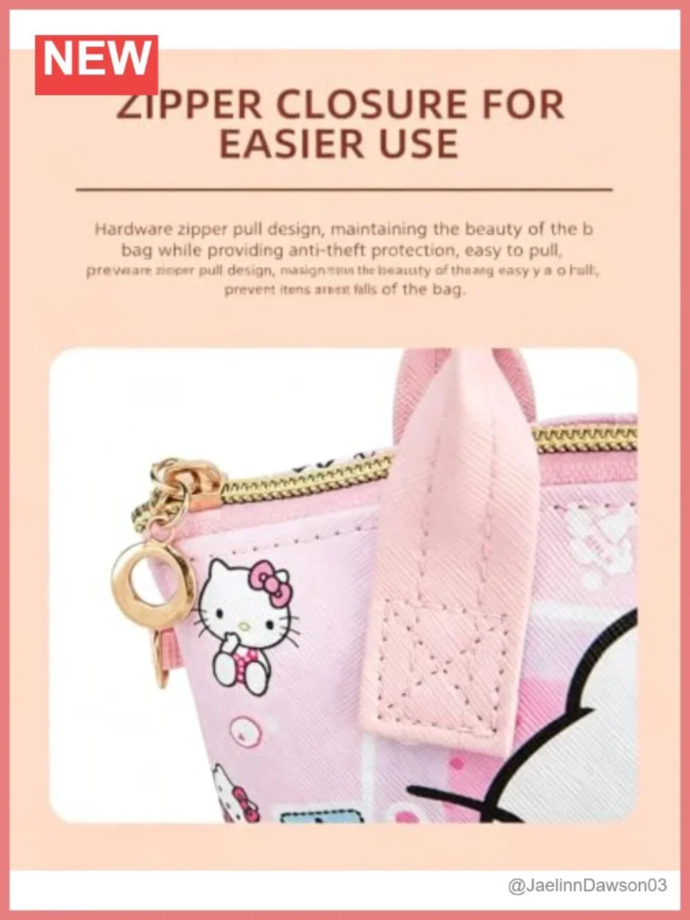 Cartoon Crossbody Tote Bag PU Leather Satchel with Top Handle and Adjustable